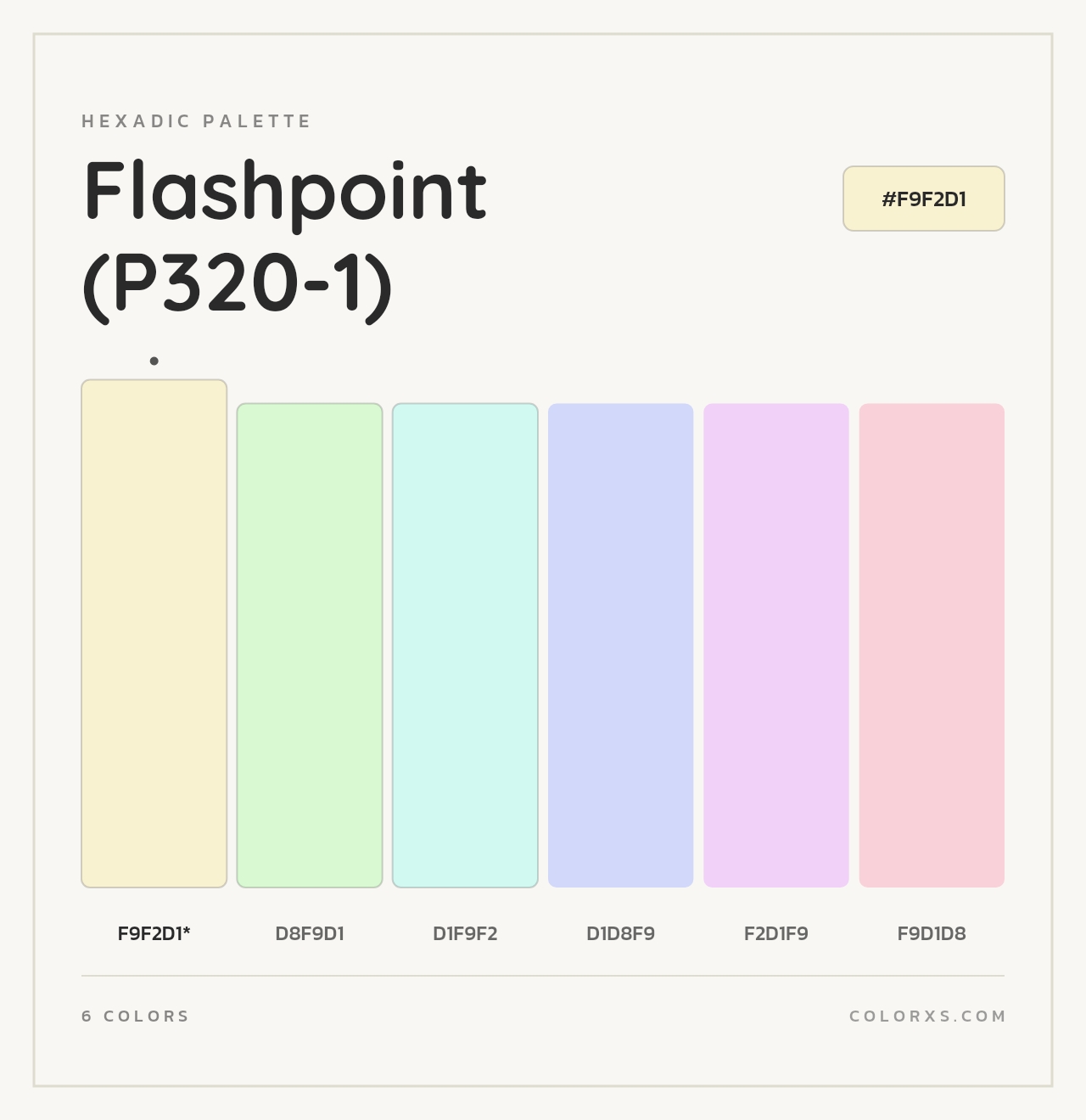 Flashpoint (P320-1) - Hexadic Color Palette