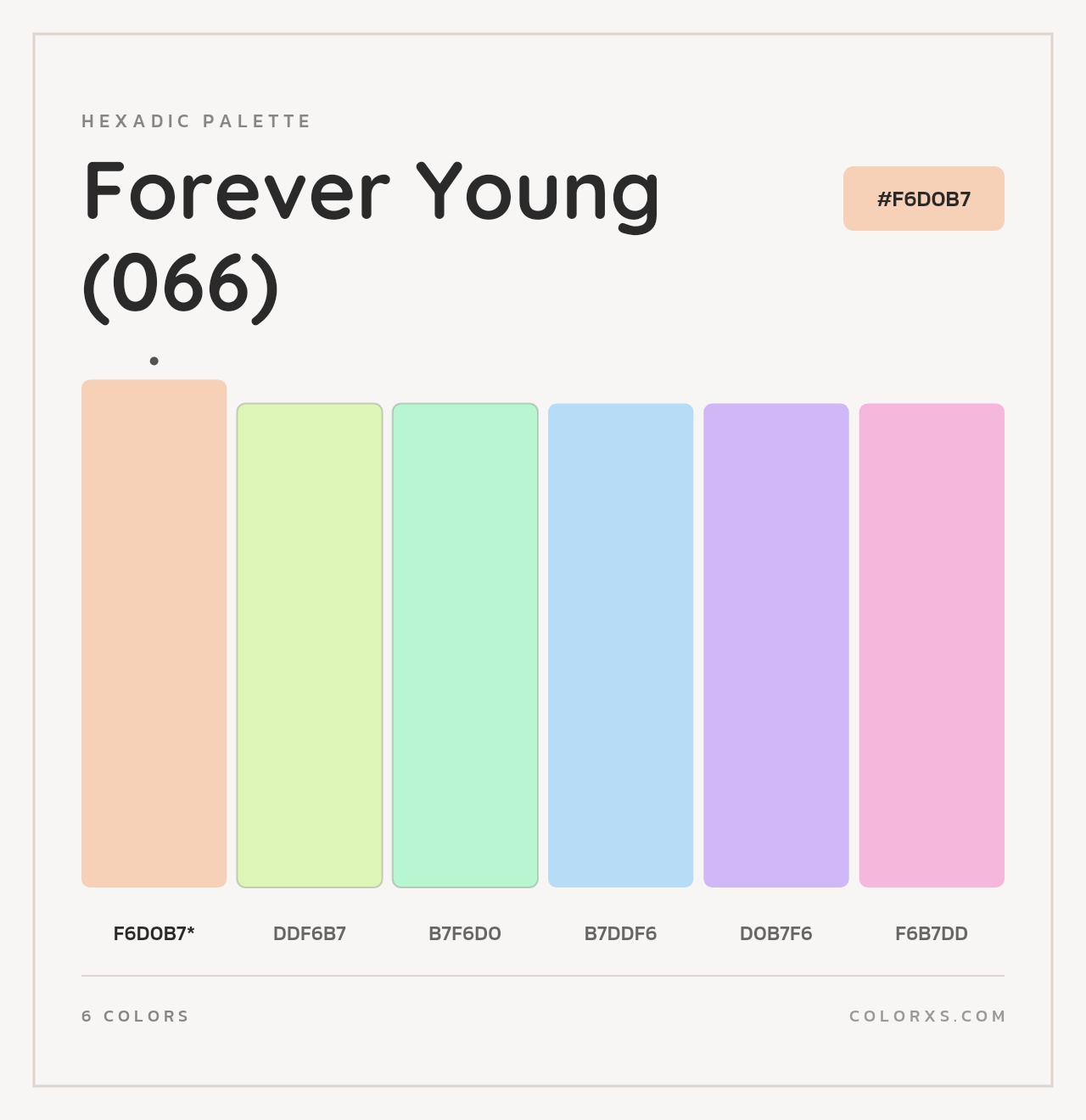 Forever Young (066) - Hexadic Color Palette