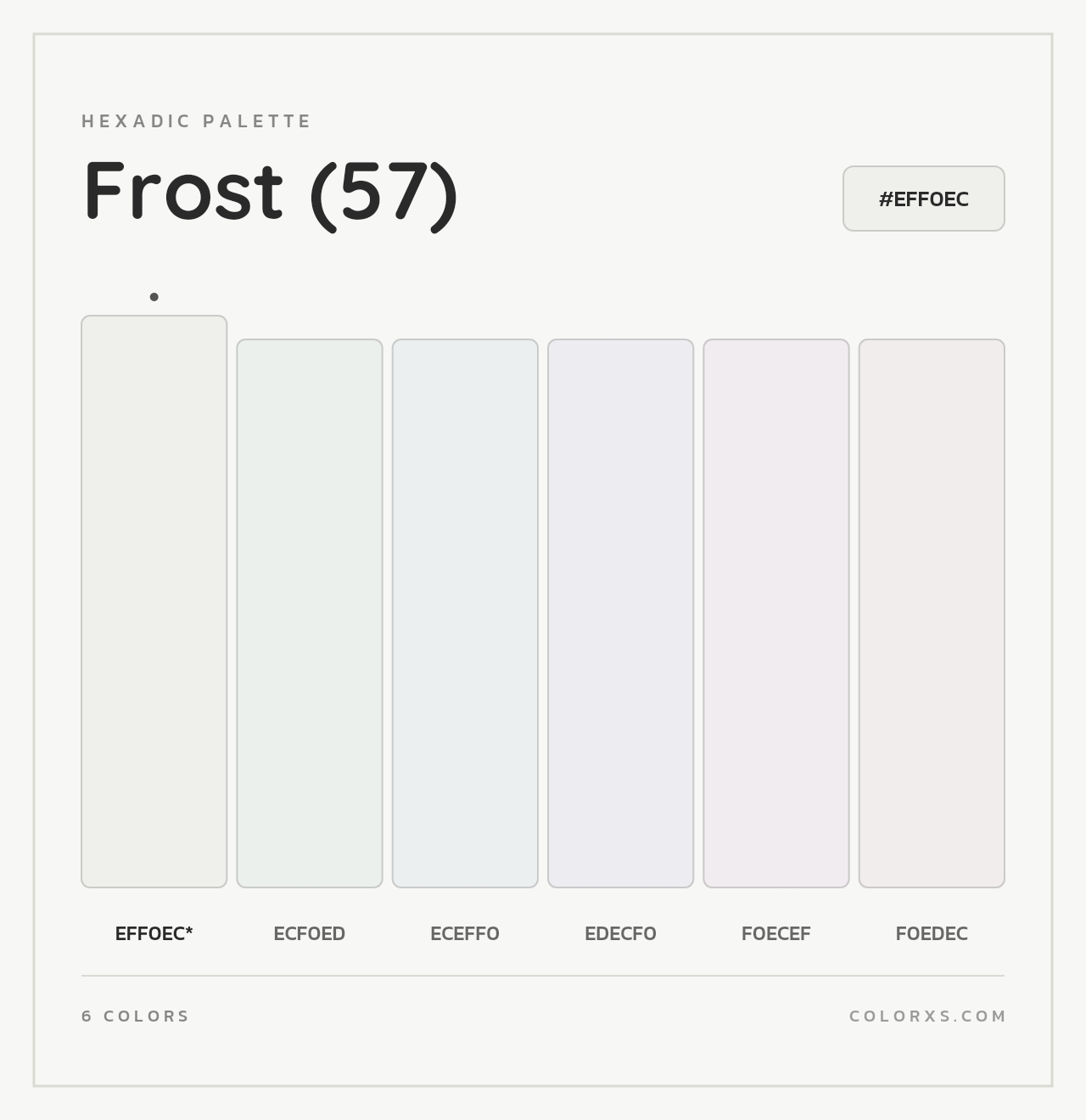 Frost (57) - Hexadic Color Palette