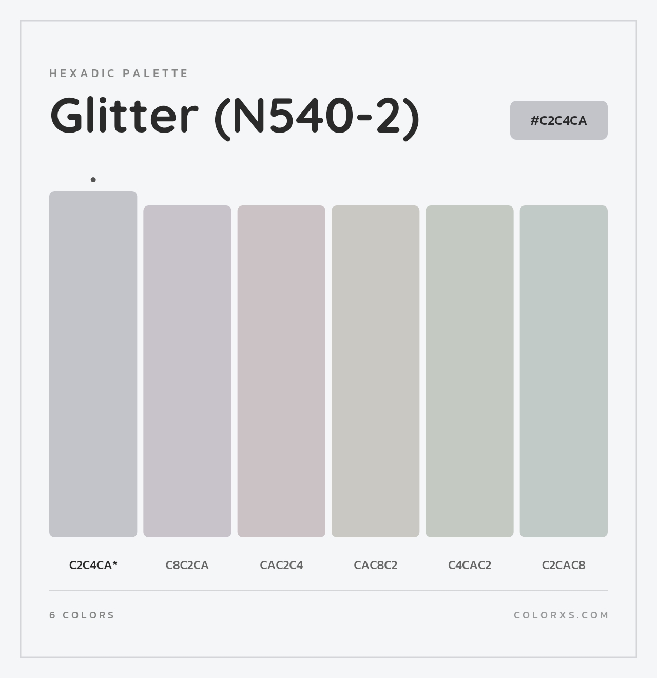 Glitter (N540-2) - Hexadic Color Palette