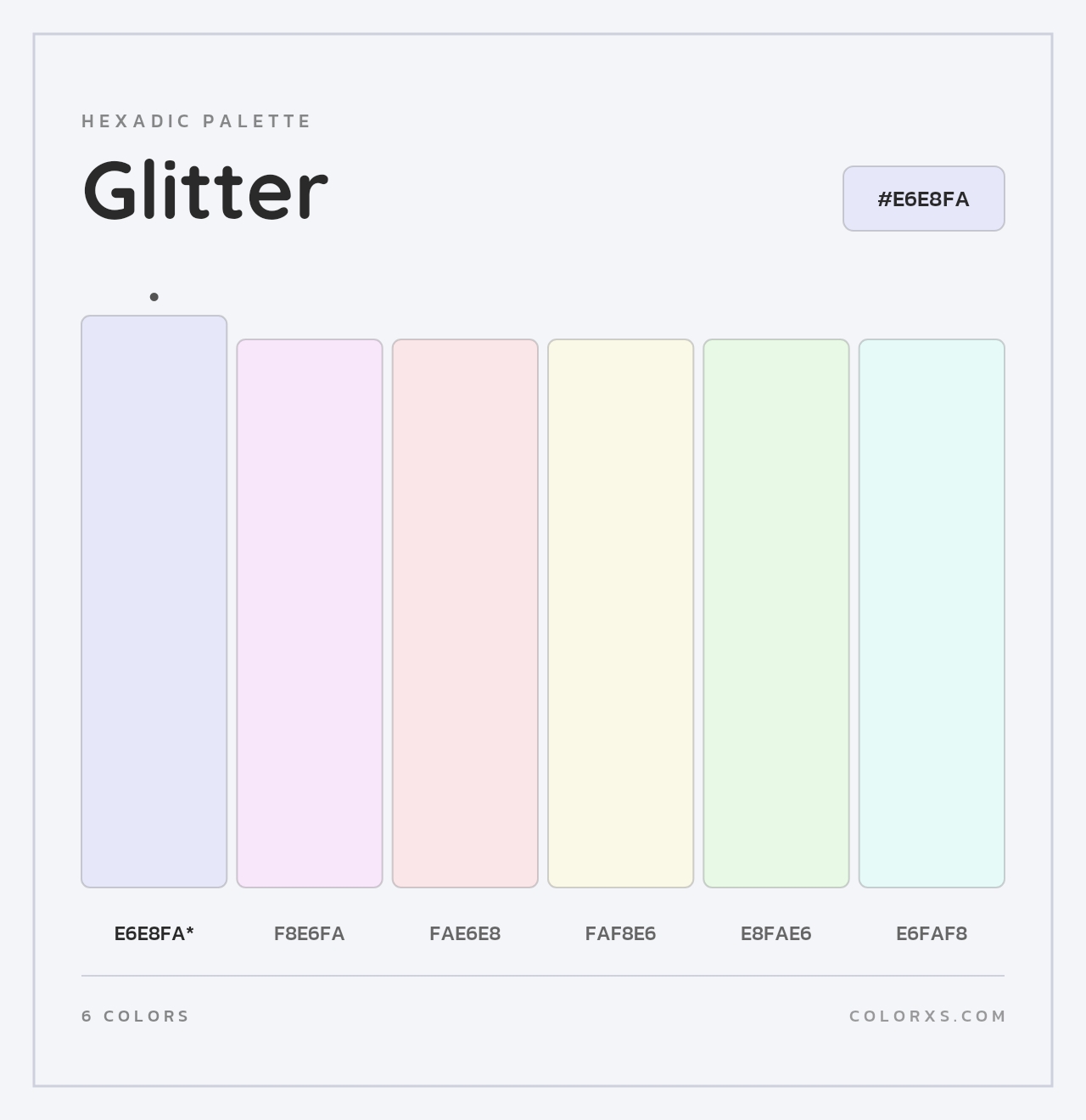 Glitter - Hexadic Color Palette