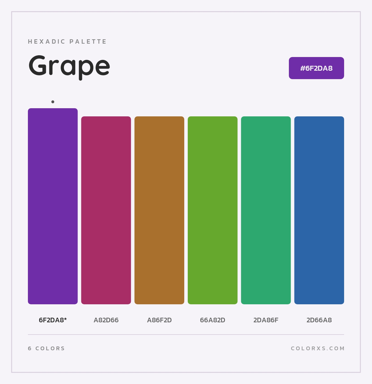 Grape - Hexadic Color Palette