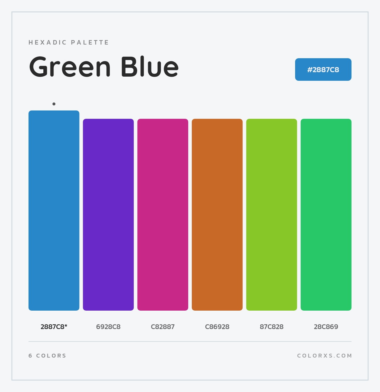 Green Blue - Hexadic Color Palette