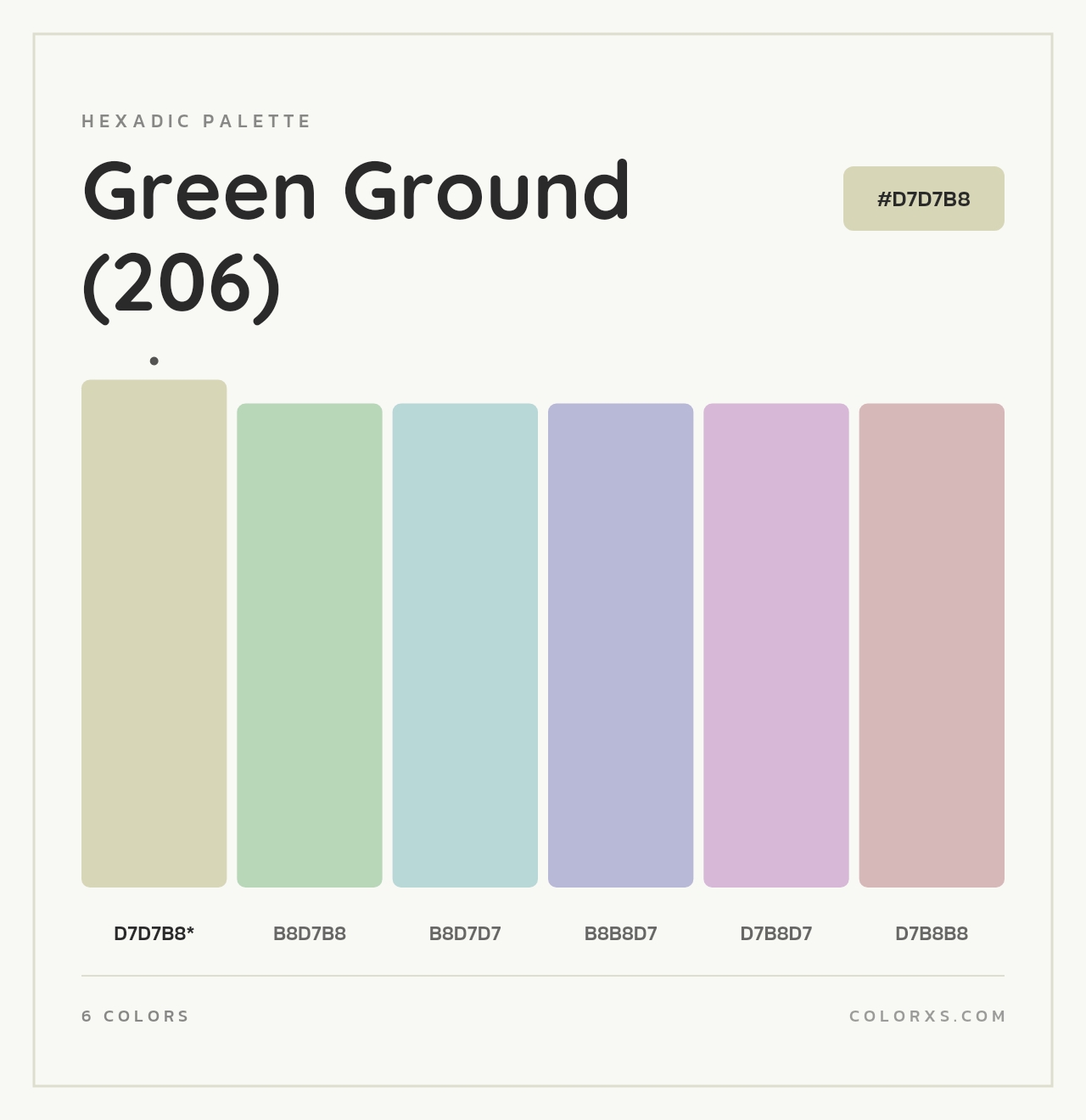 Green Ground (206) - Hexadic Color Palette