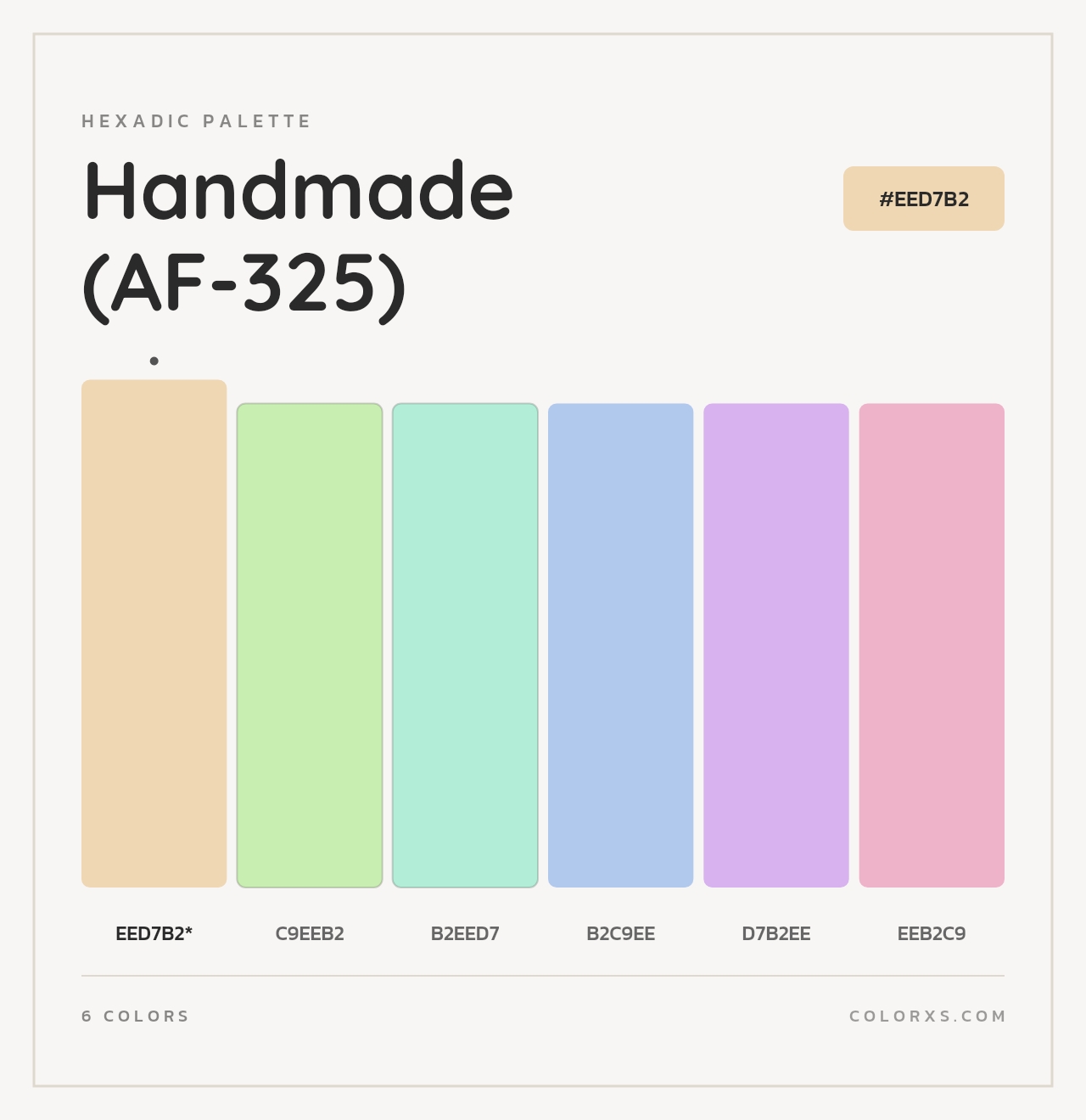 Handmade (AF-325) - Hexadic Color Palette