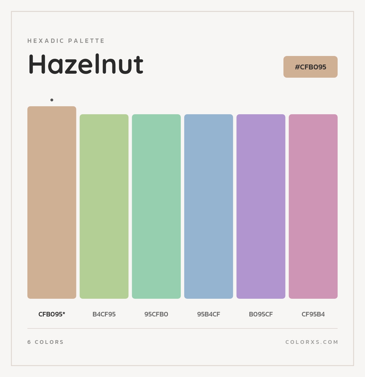 Hazelnut - Hexadic Color Palette
