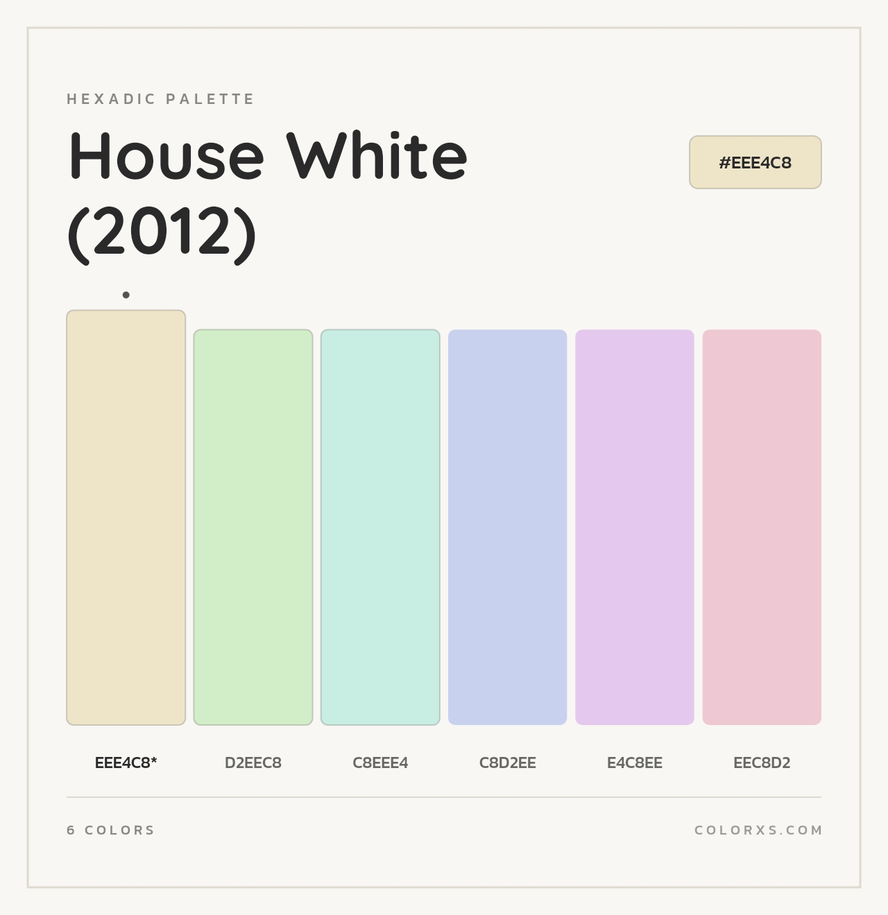 House White (2012) - Hexadic Color Palette