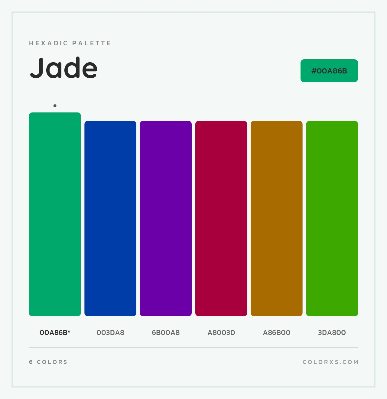 Jade - Hexadic Color Palette