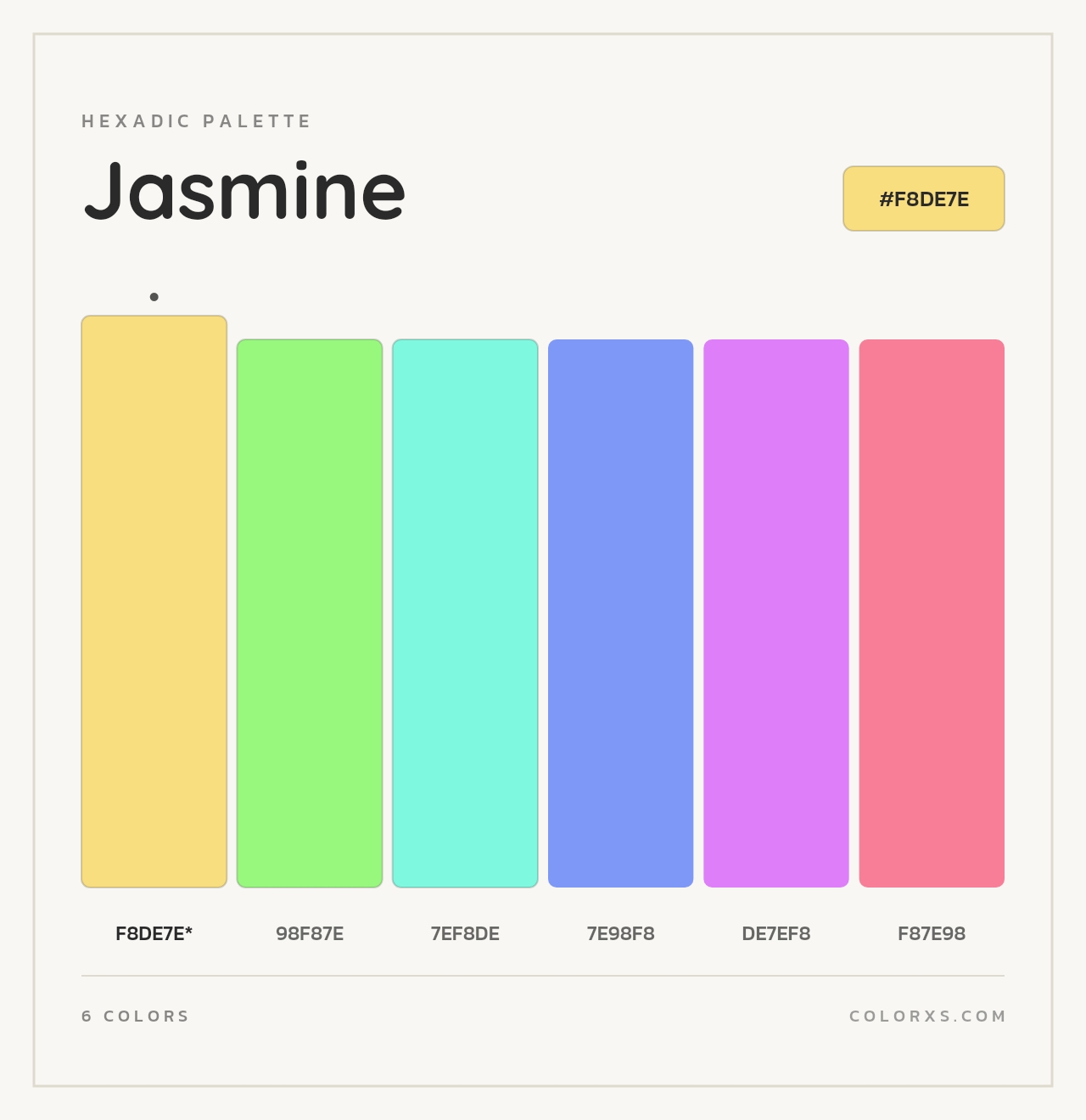 Jasmine - Hexadic Color Palette