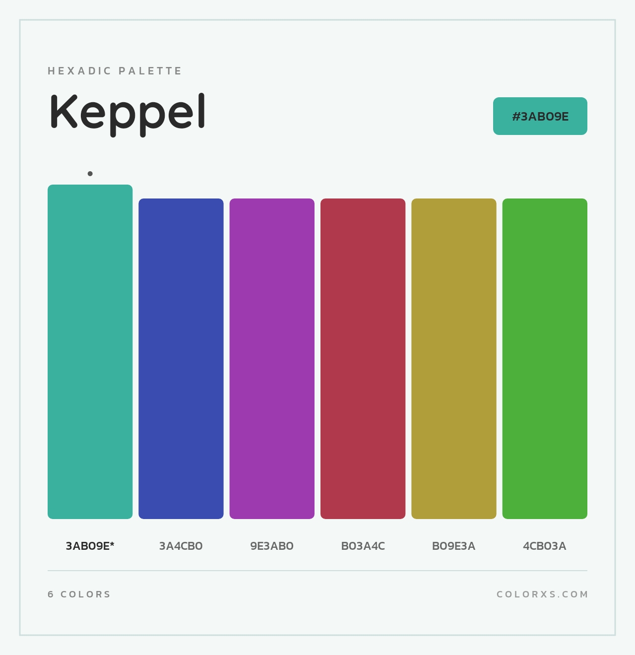 Keppel - Hexadic Color Palette