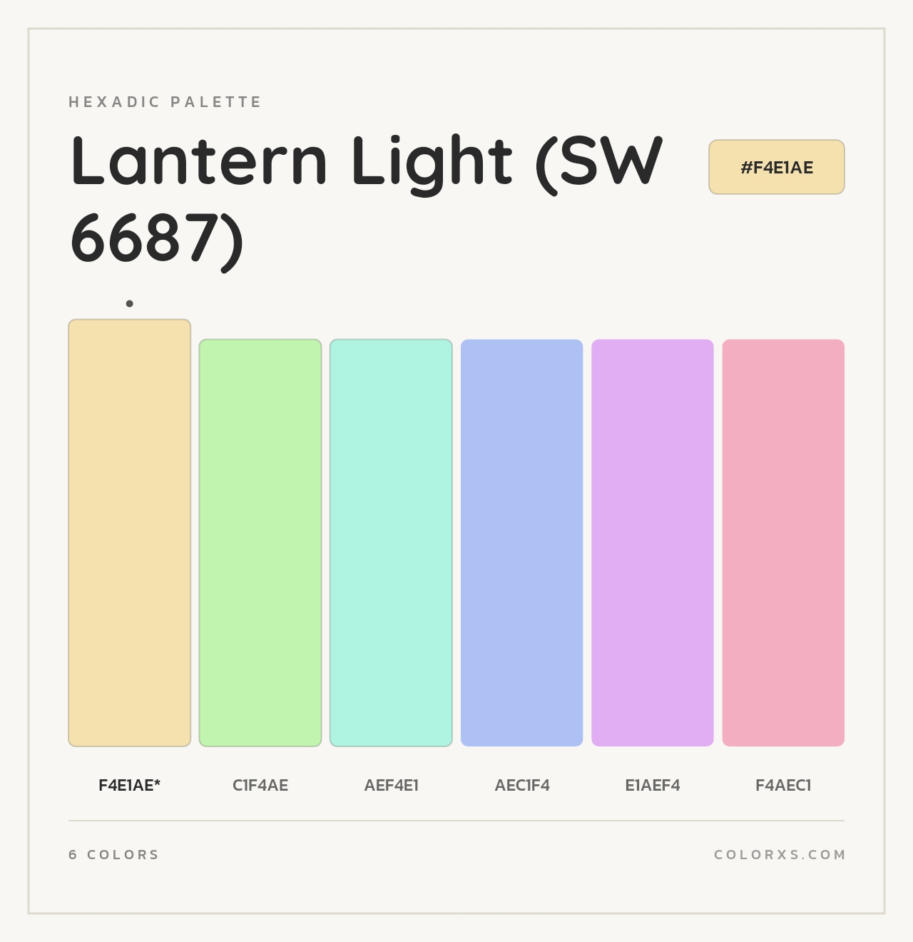 Lantern Light (SW 6687) - Hexadic Color Palette