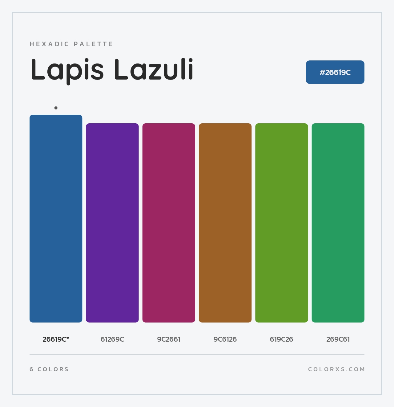 Lapis Lazuli - Hexadic Color Palette