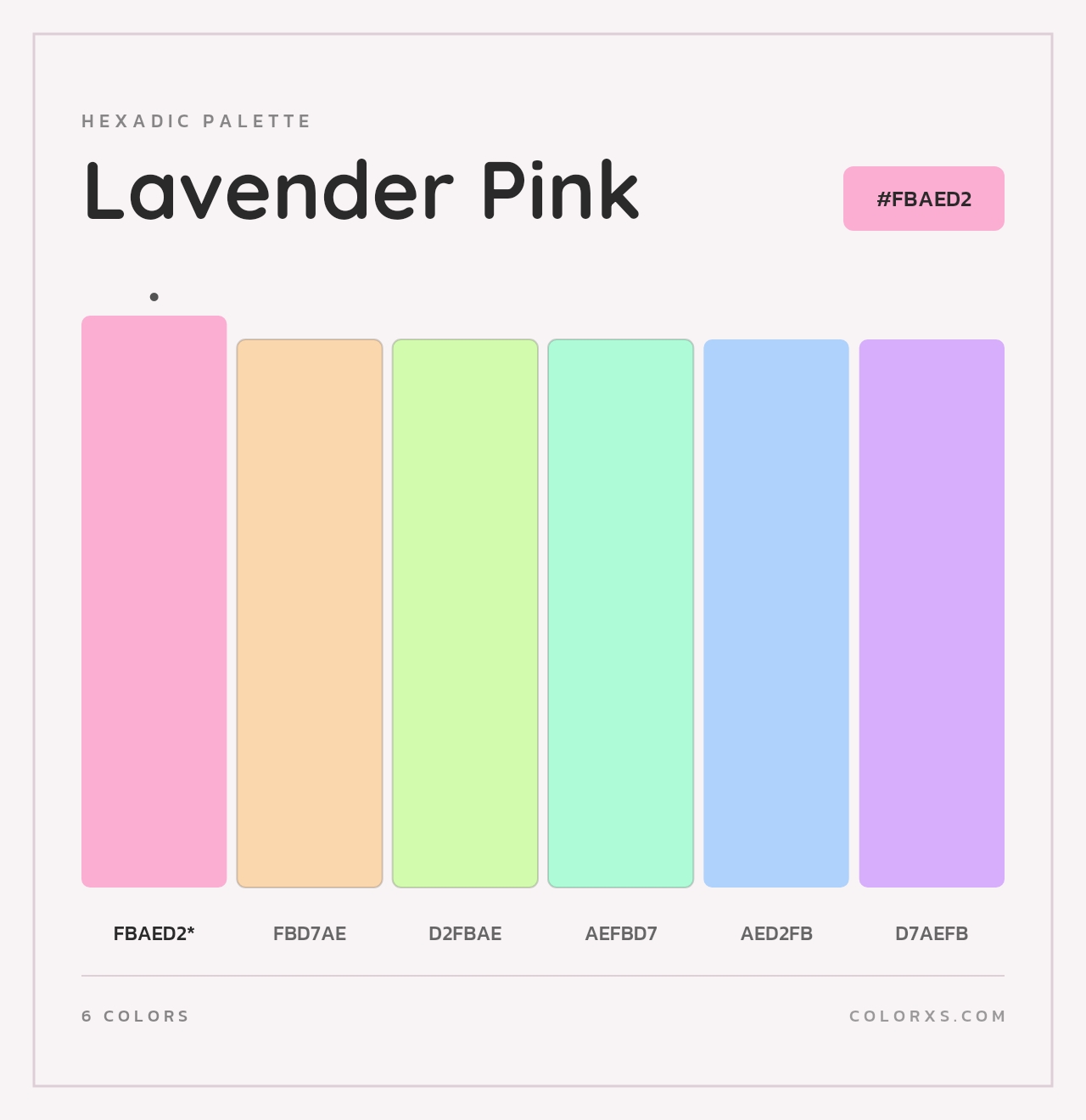 Lavender Pink - Hexadic Color Palette