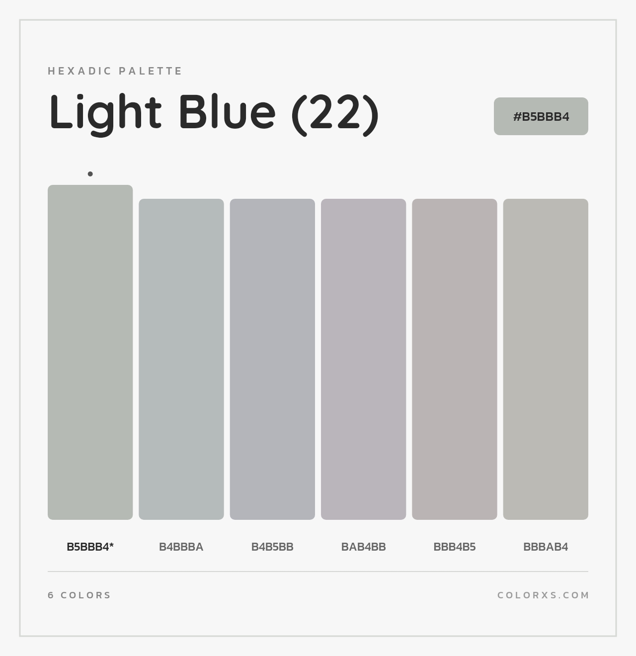 Light Blue (22) - Hexadic Color Palette