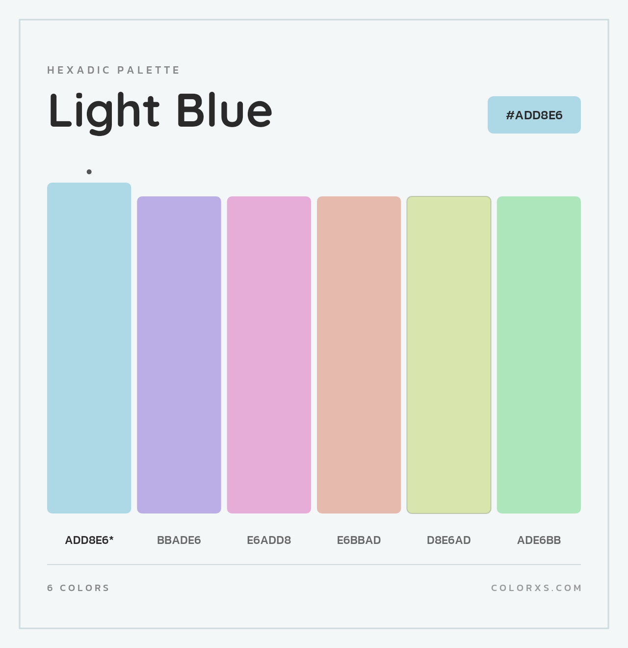 Light Blue - Hexadic Color Palette