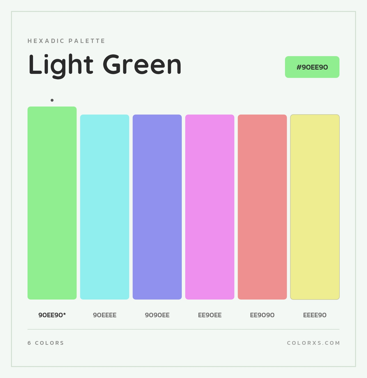 Light Green - Hexadic Color Palette