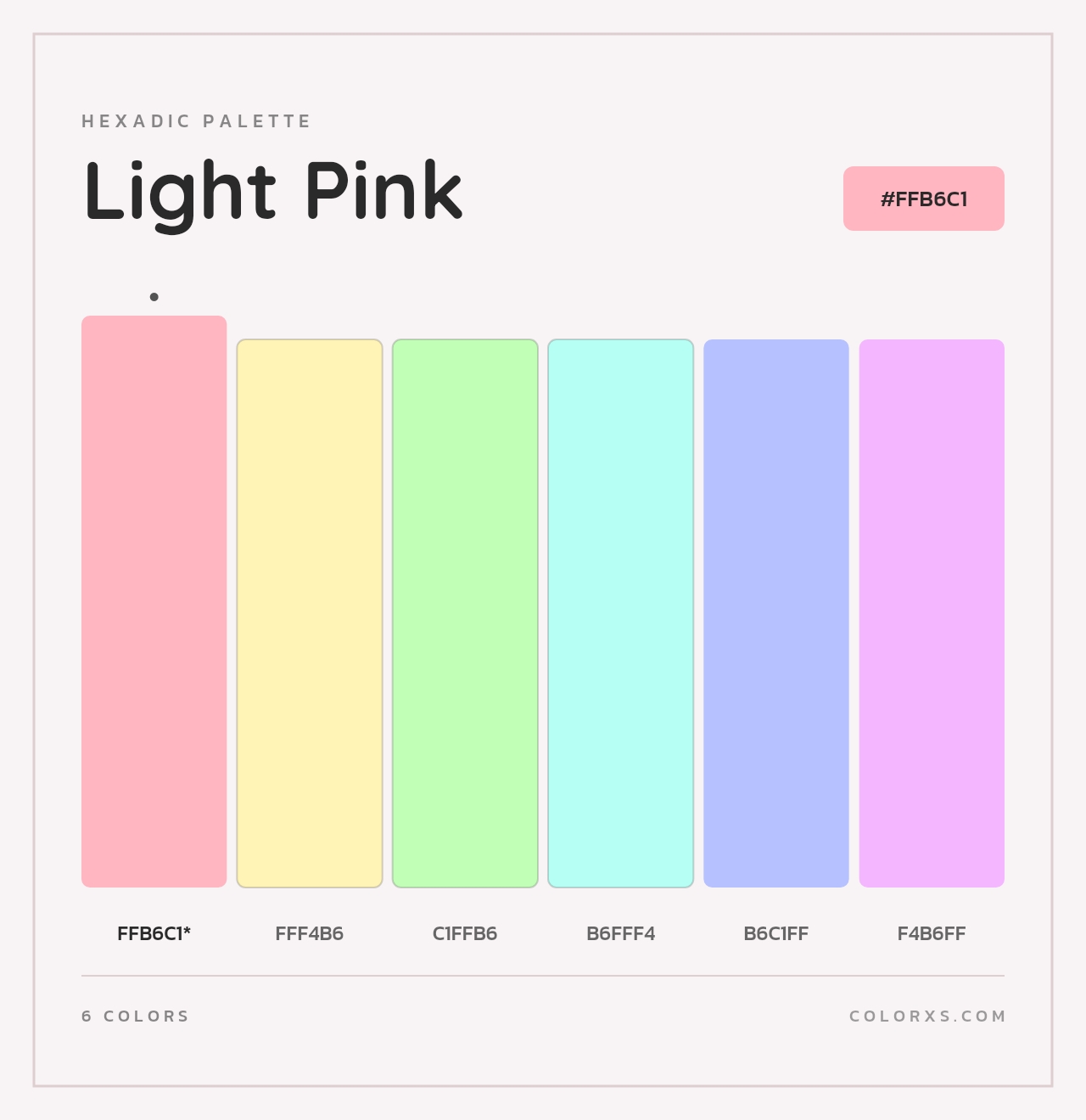 Light Pink - Hexadic Color Palette