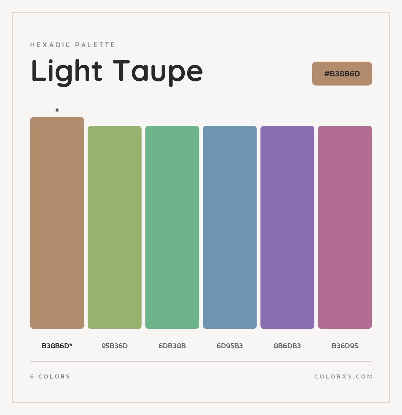 Light Taupe - Hexadic Color Palette