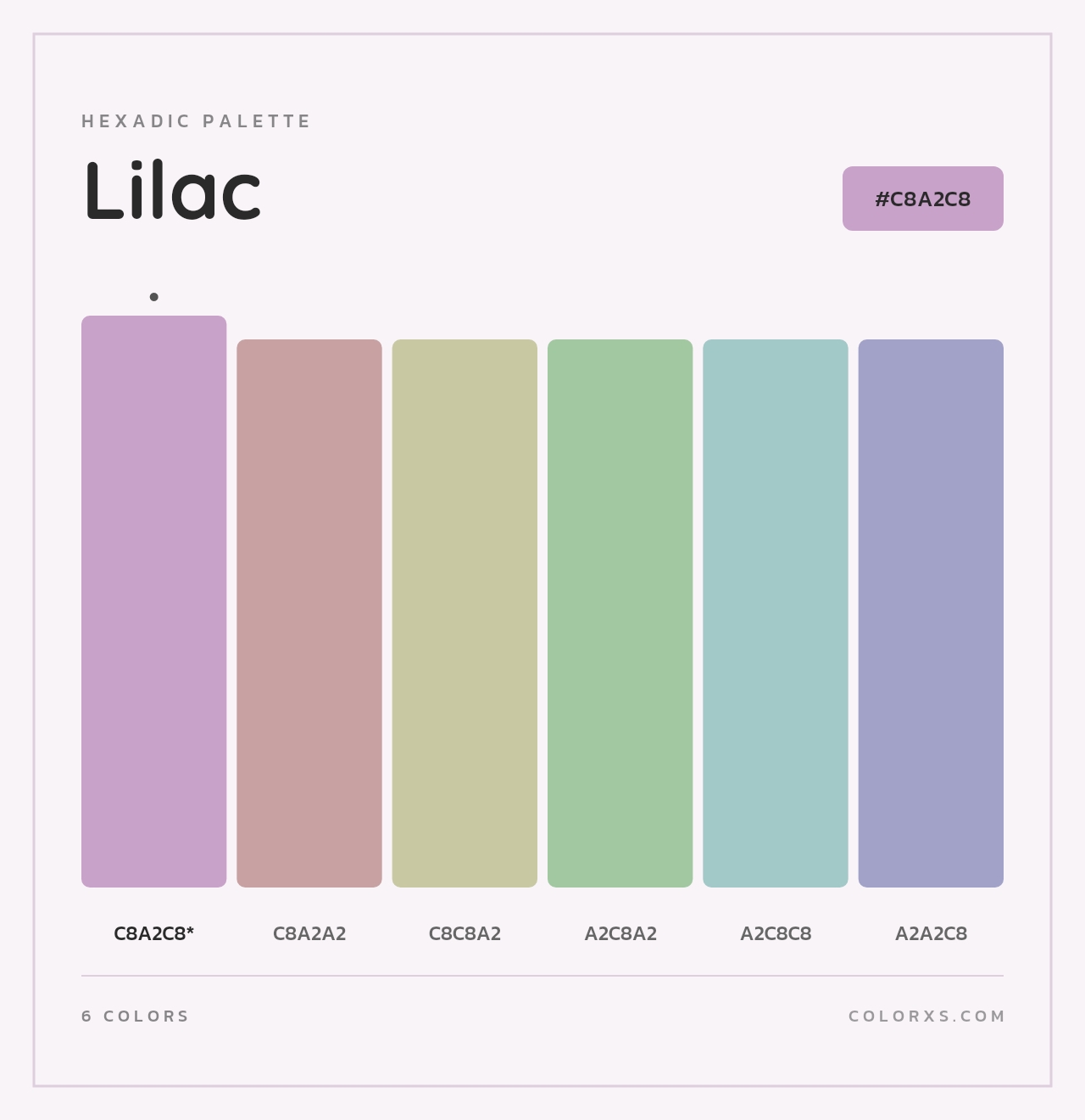Lilac - Hexadic Color Palette
