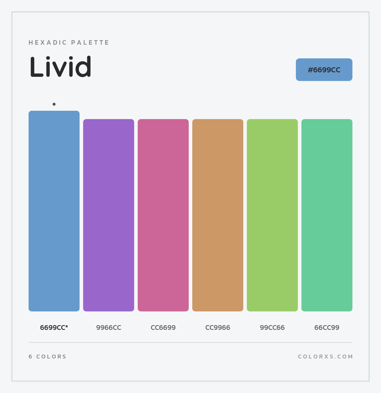 Livid - Hexadic Color Palette