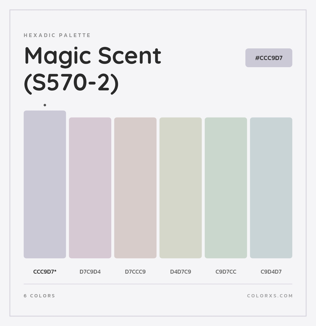 Magic Scent (S570-2) - Hexadic Color Palette