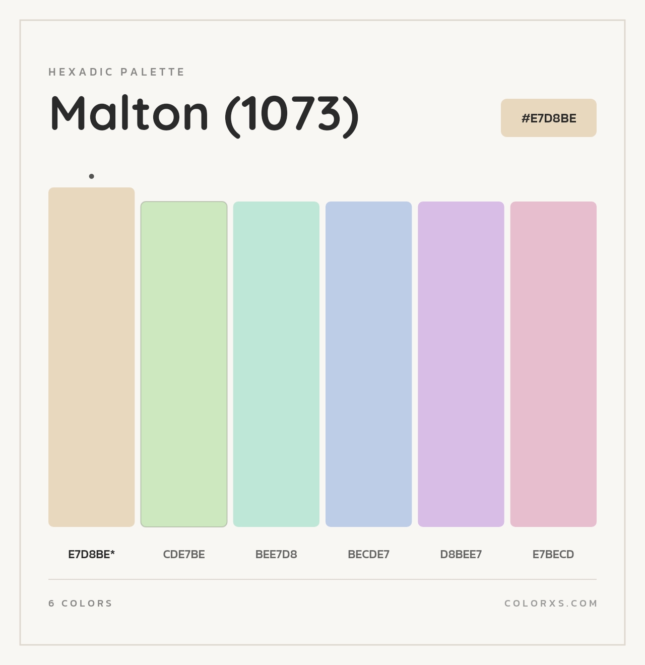 Malton (1073) - Hexadic Color Palette