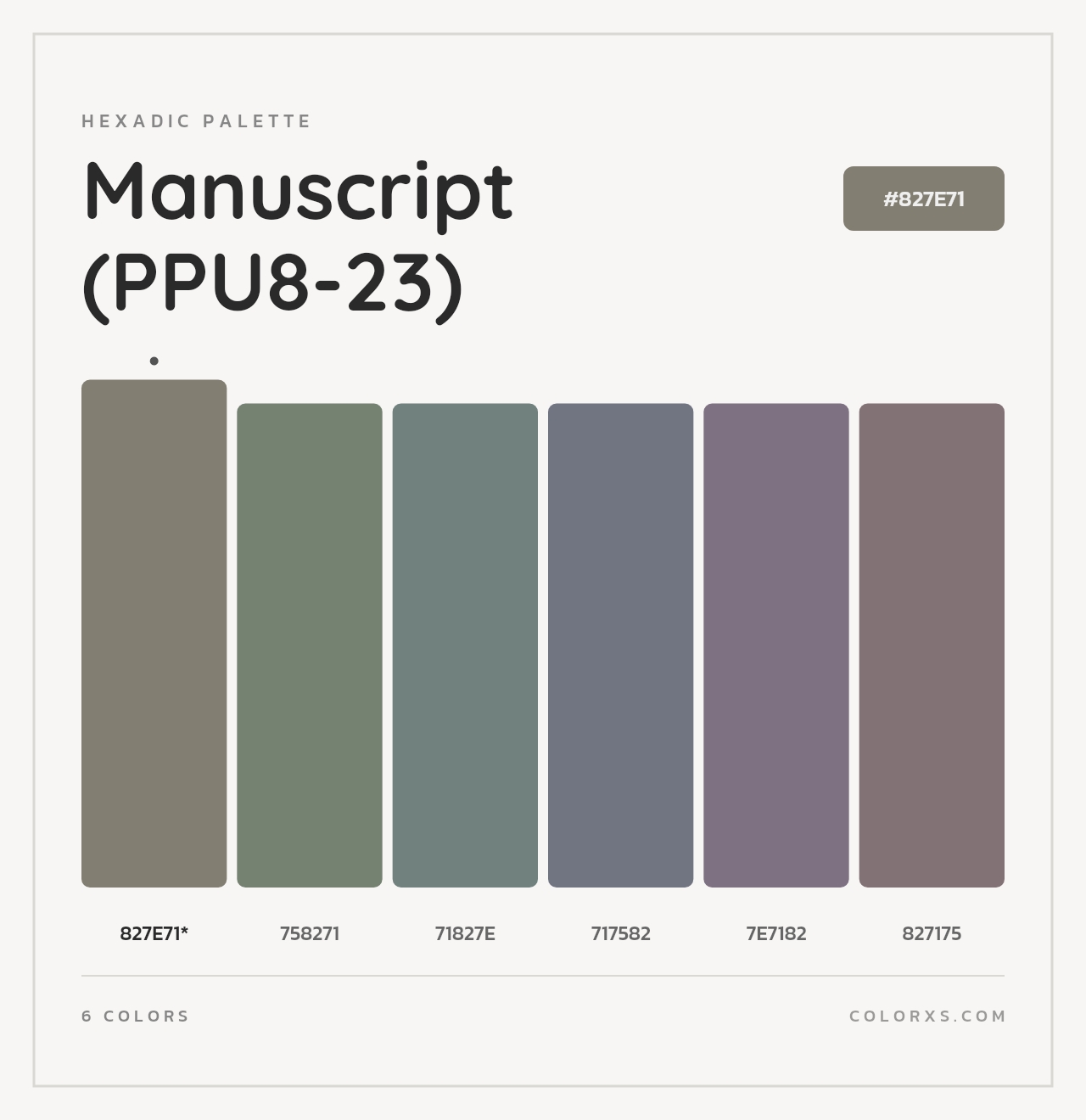 Manuscript (PPU8-23) - Hexadic Color Palette
