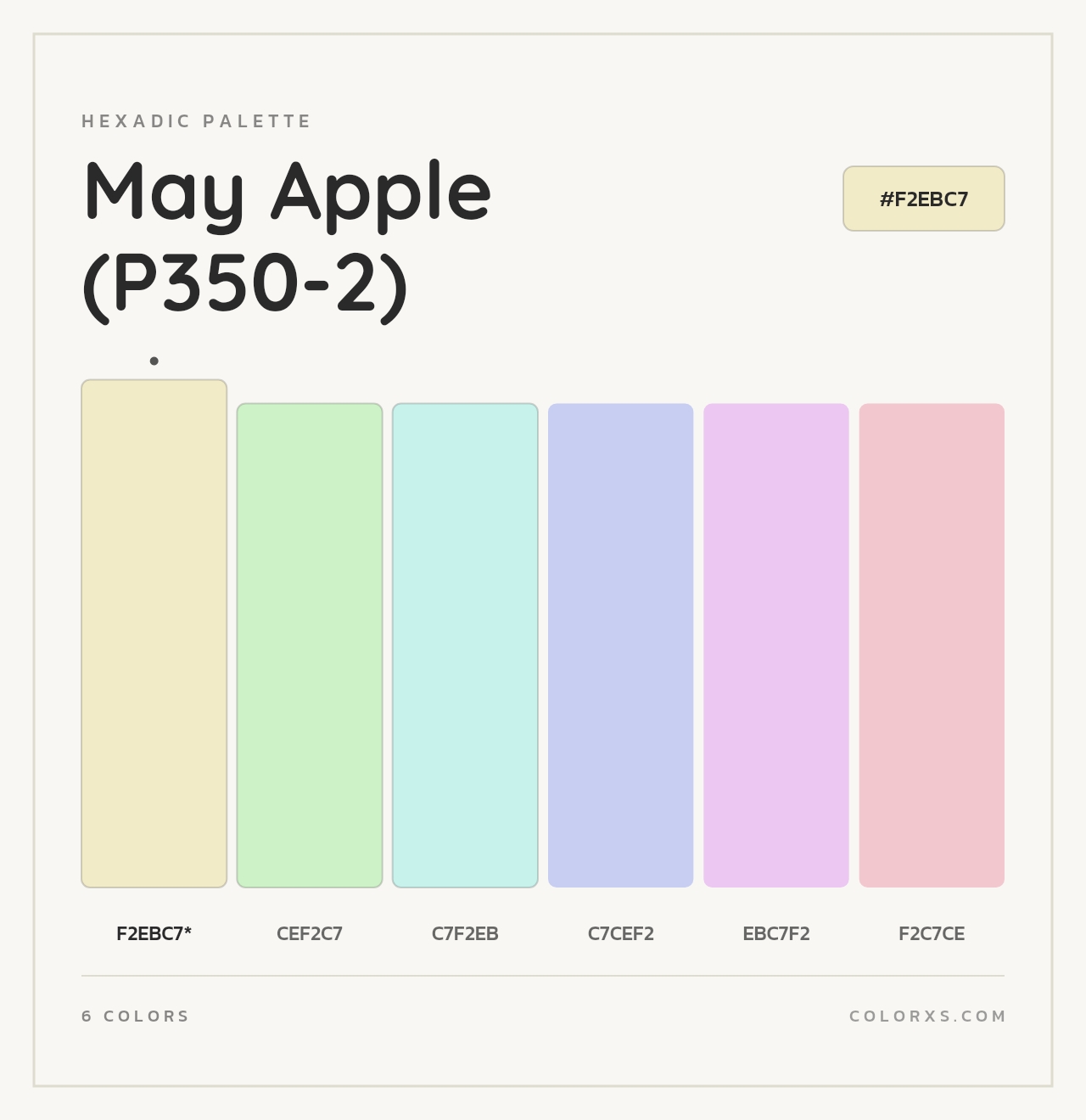 May Apple (P350-2) - Hexadic Color Palette