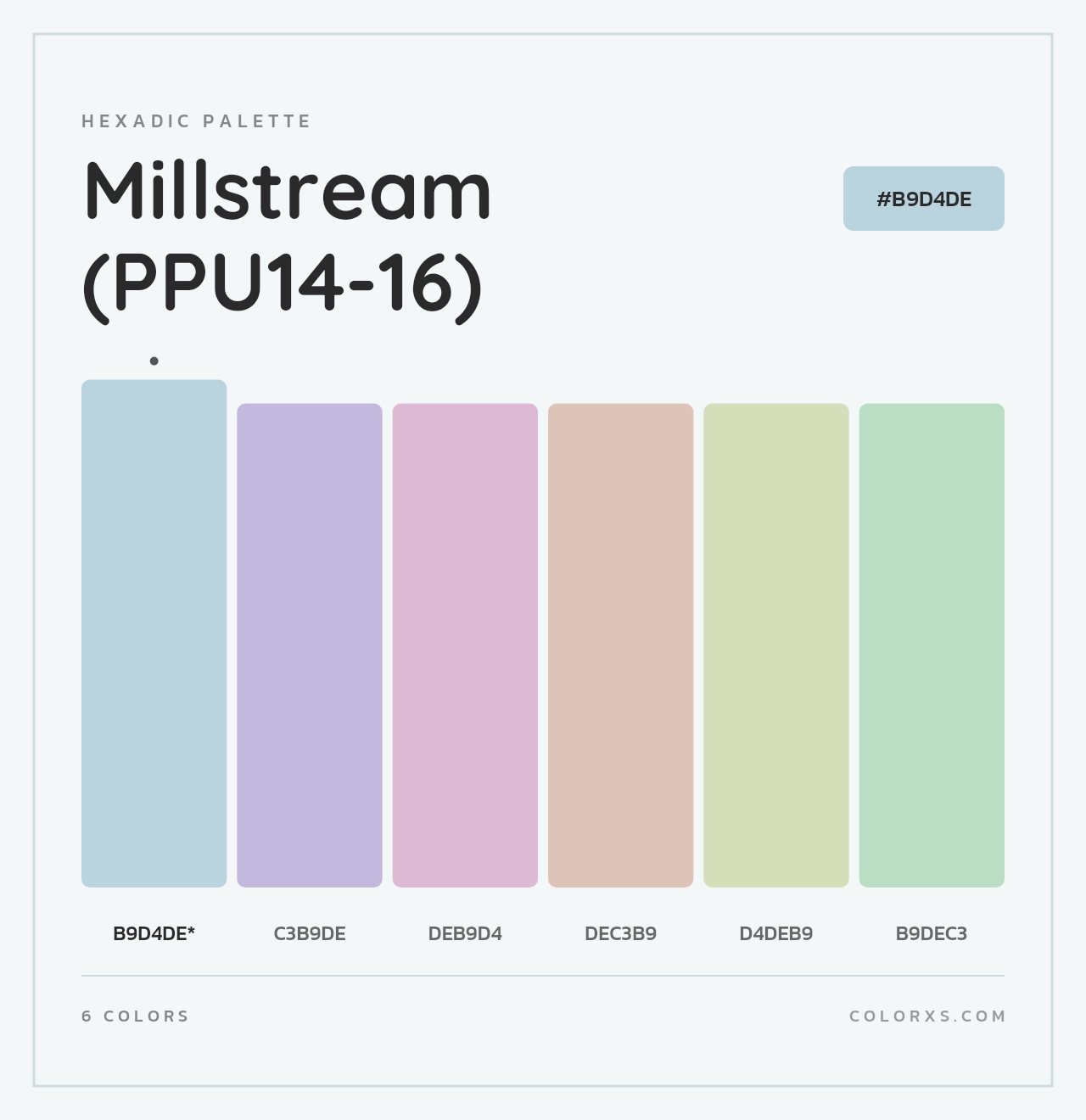 Millstream (PPU14-16) - Hexadic Color Palette