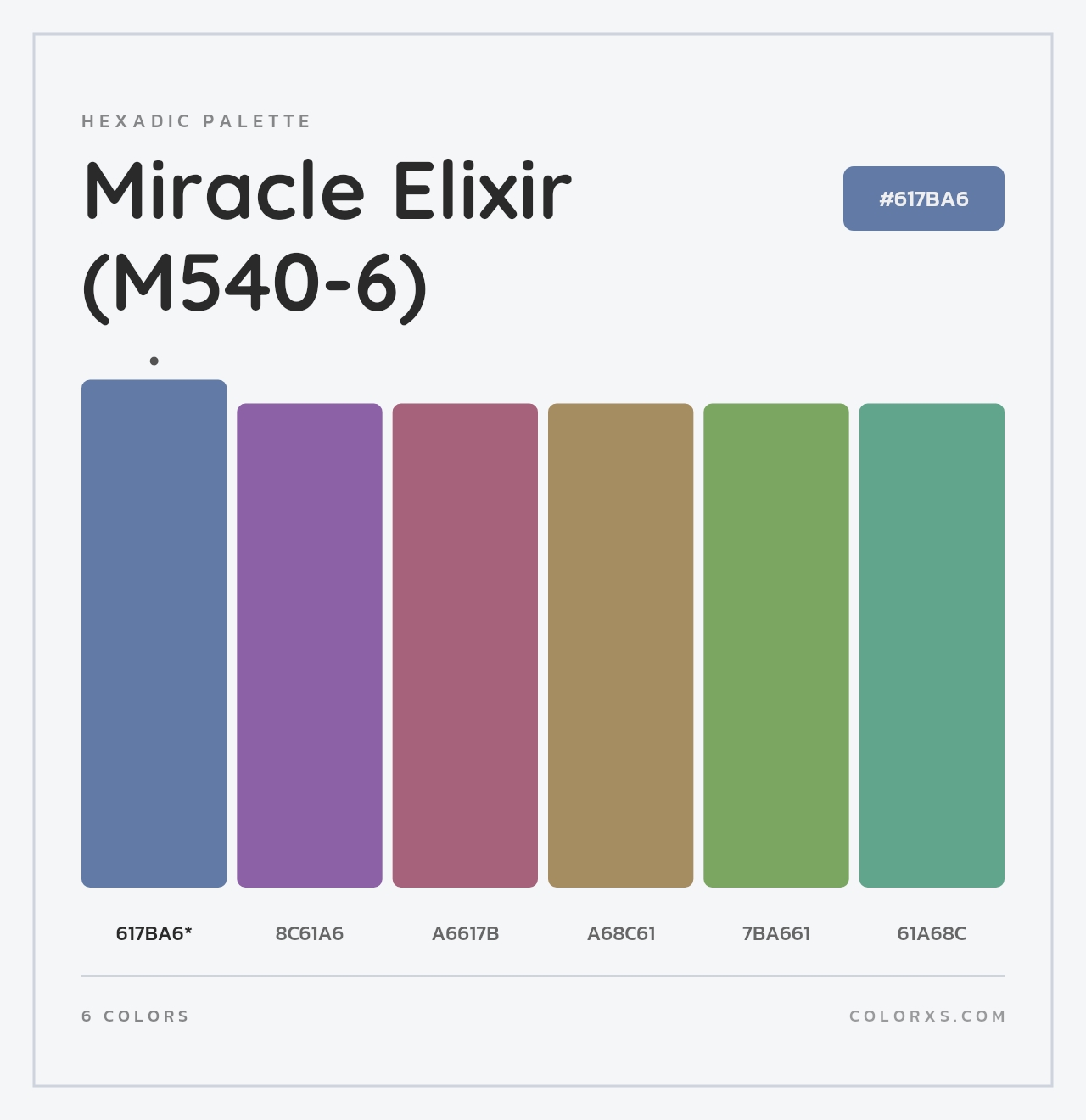 Miracle Elixir (M540-6) - Hexadic Color Palette