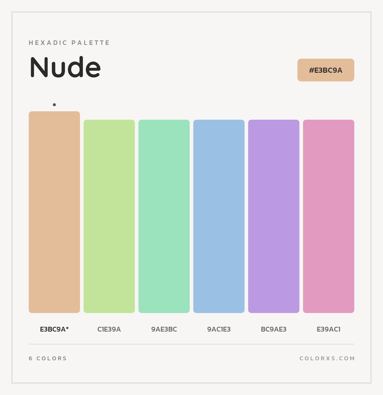 Nude - Hexadic Color Palette