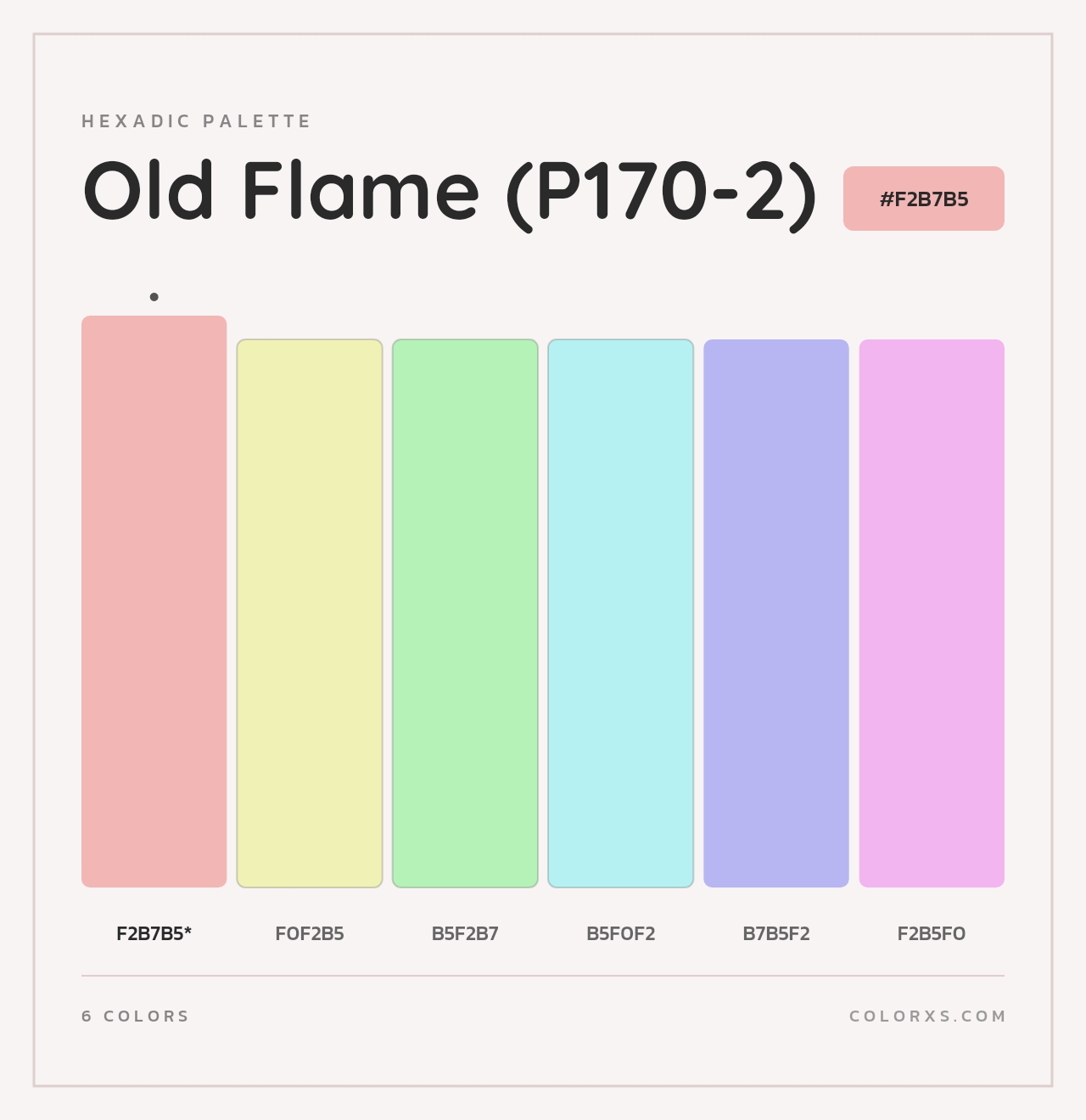 Old Flame (P170-2) - Hexadic Color Palette