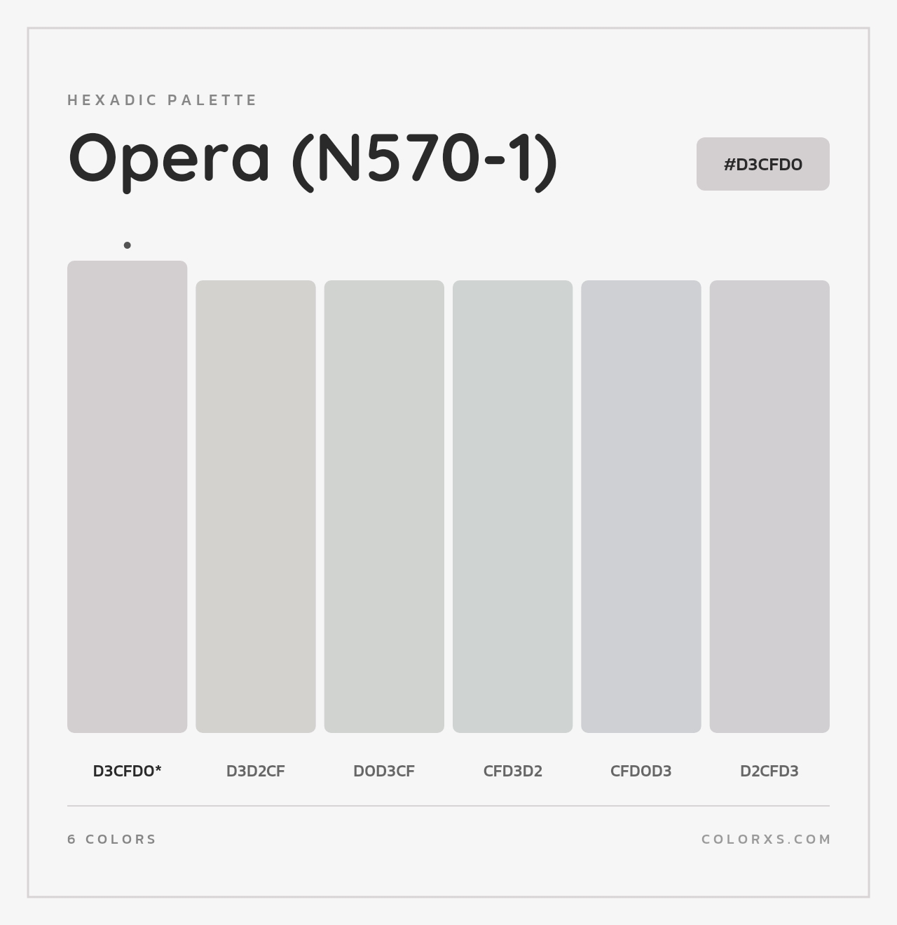 Opera (N570-1) - Hexadic Color Palette
