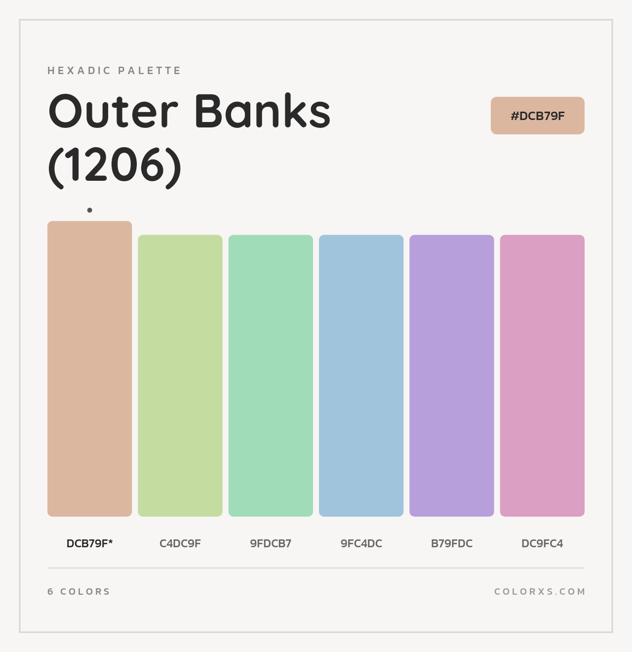 Outer Banks (1206) - Hexadic Color Palette