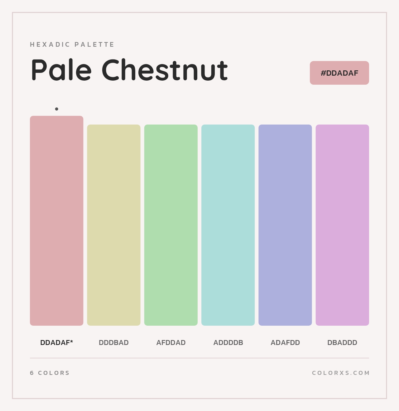 Pale Chestnut - Hexadic Color Palette