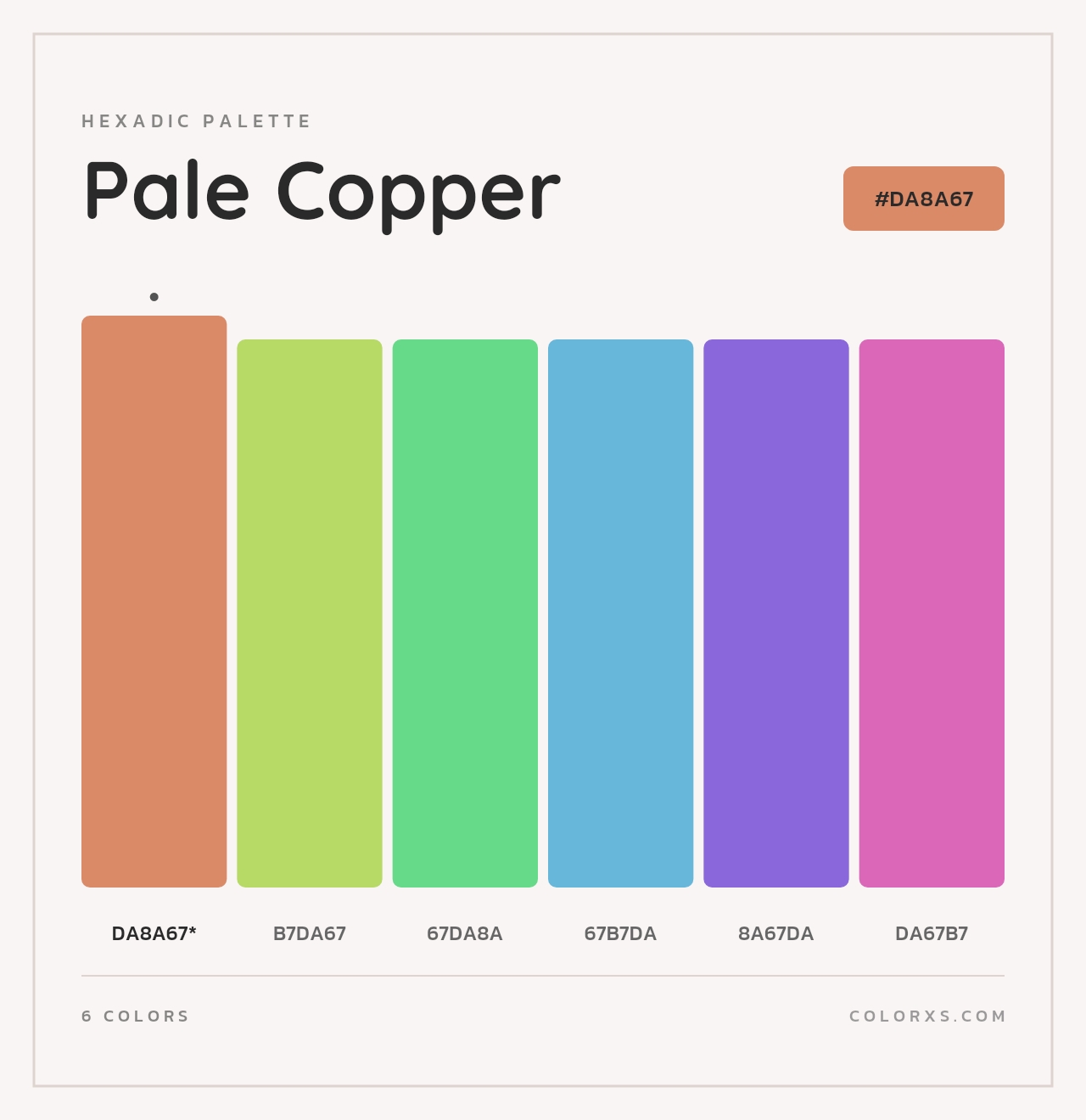 Pale Copper - Hexadic Color Palette