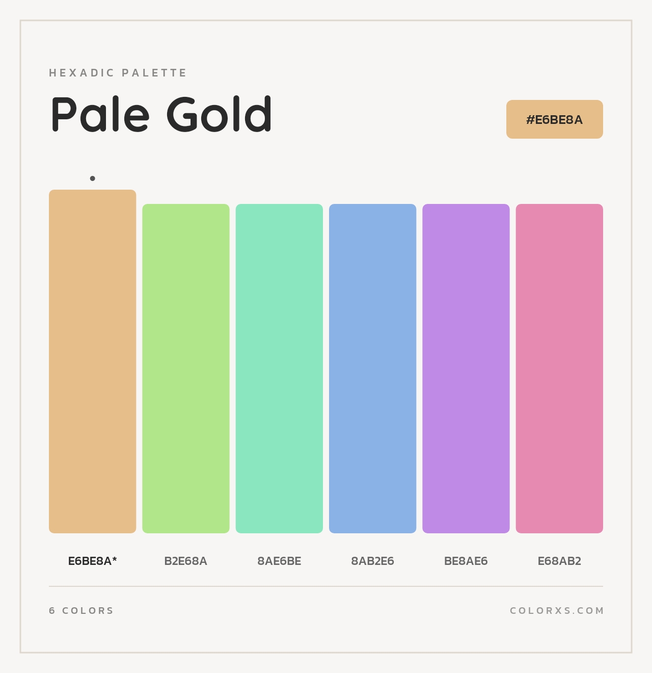 Pale Gold - Hexadic Color Palette
