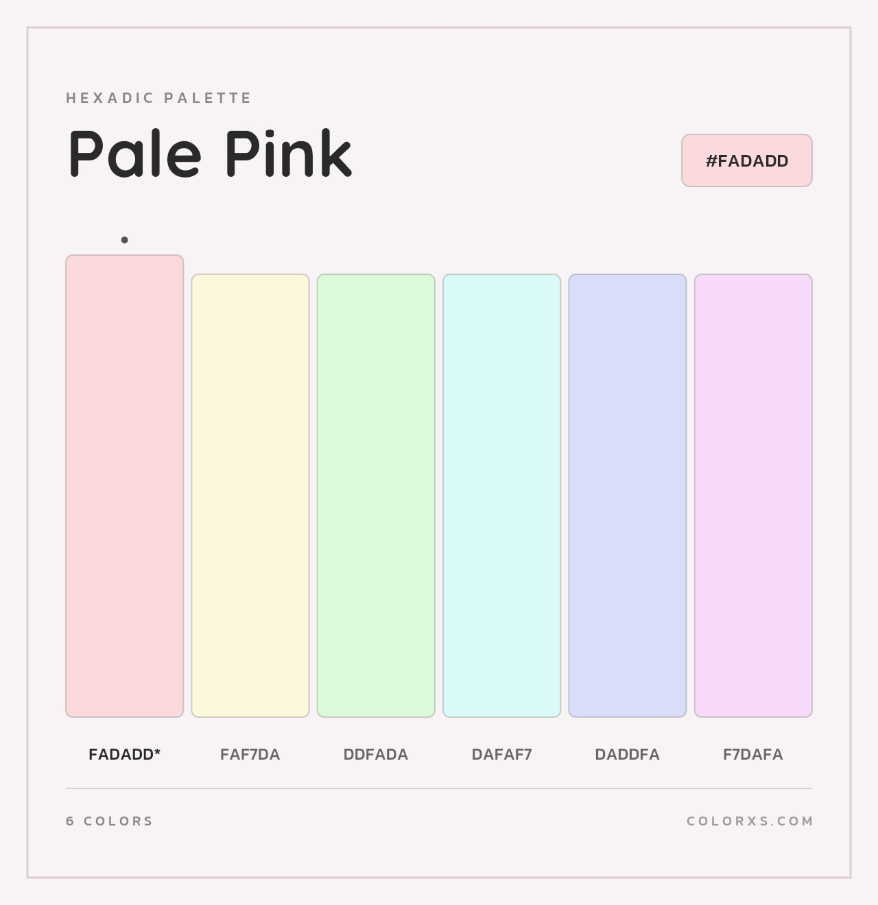 Pale Pink - Hexadic Color Palette