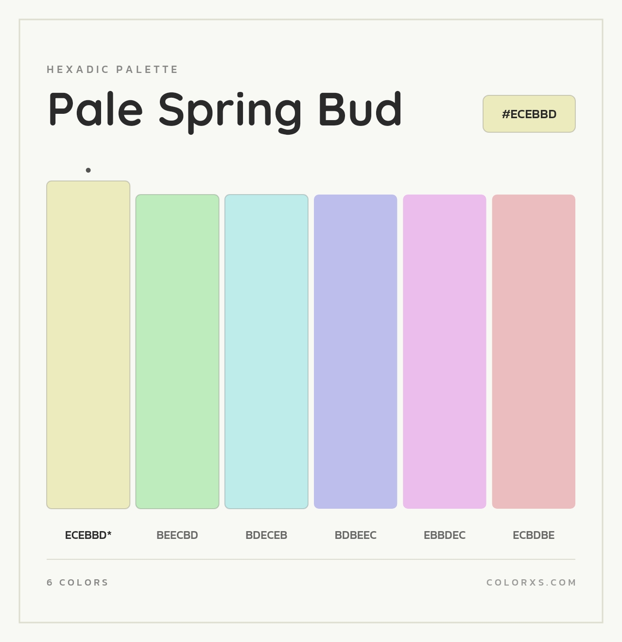 Pale Spring Bud - Hexadic Color Palette