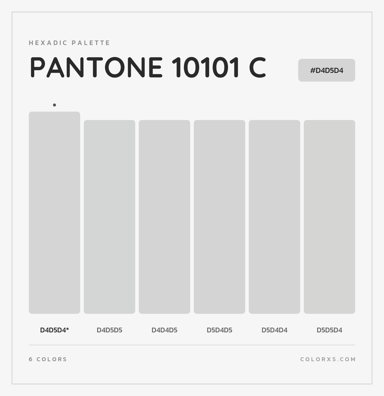 PANTONE 10101 C - Hexadic Color Palette