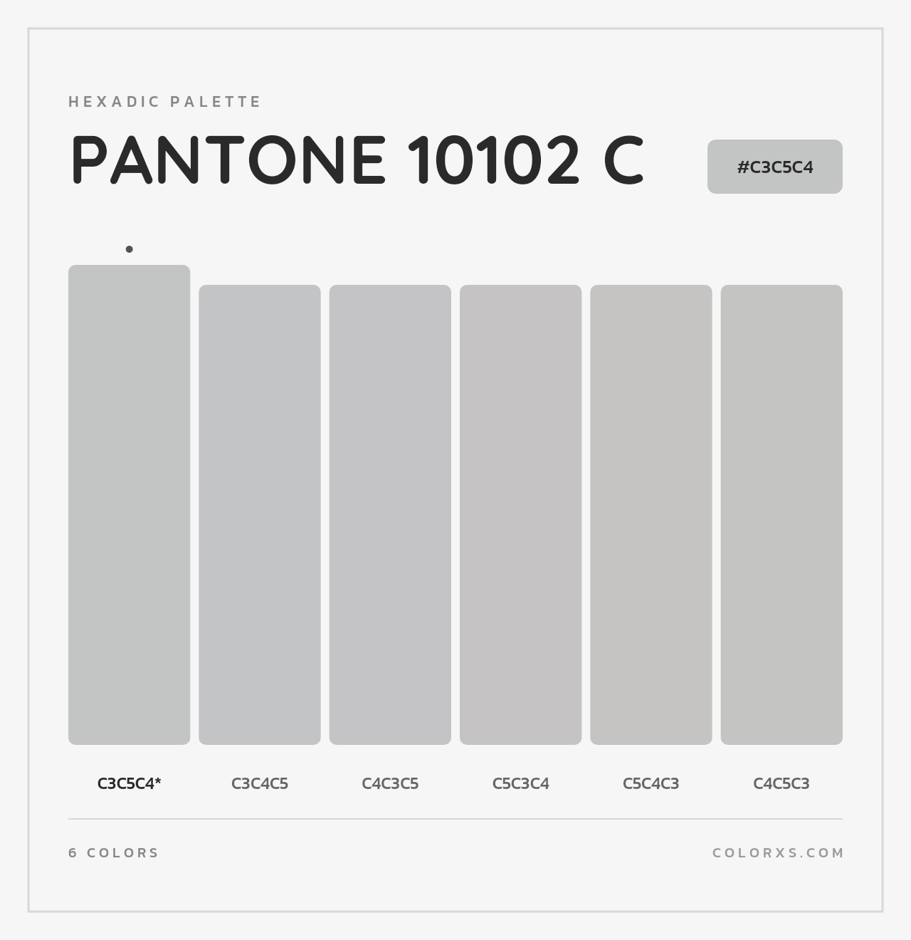 PANTONE 10102 C - Hexadic Color Palette