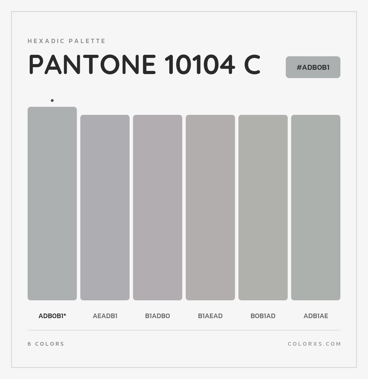 PANTONE 10104 C - Hexadic Color Palette
