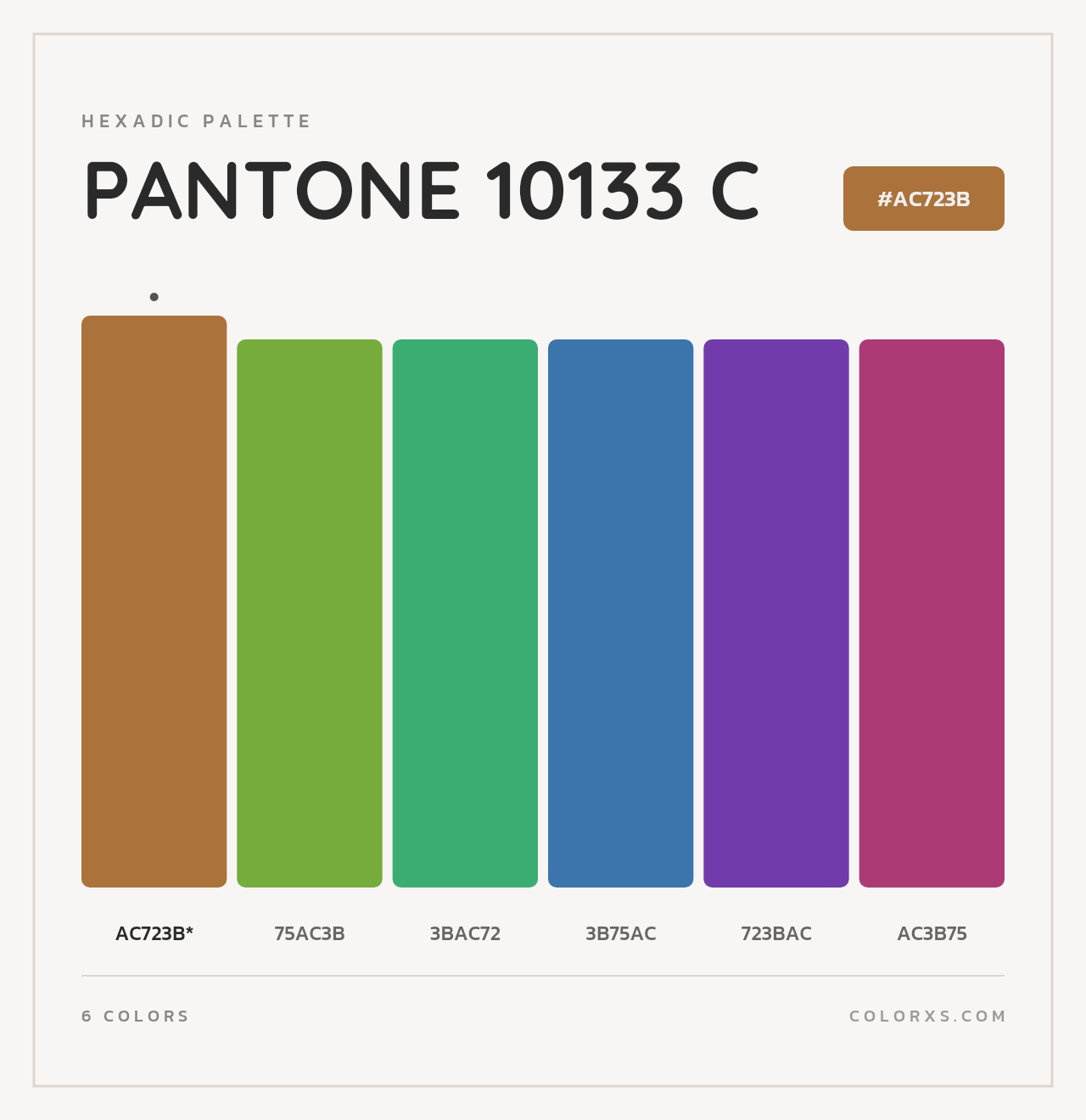 PANTONE 10133 C - Hexadic Color Palette