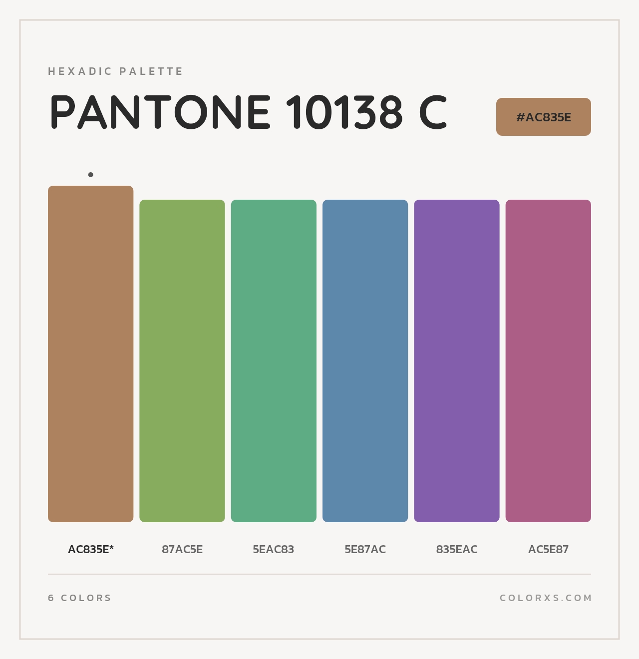 PANTONE 10138 C - Hexadic Color Palette