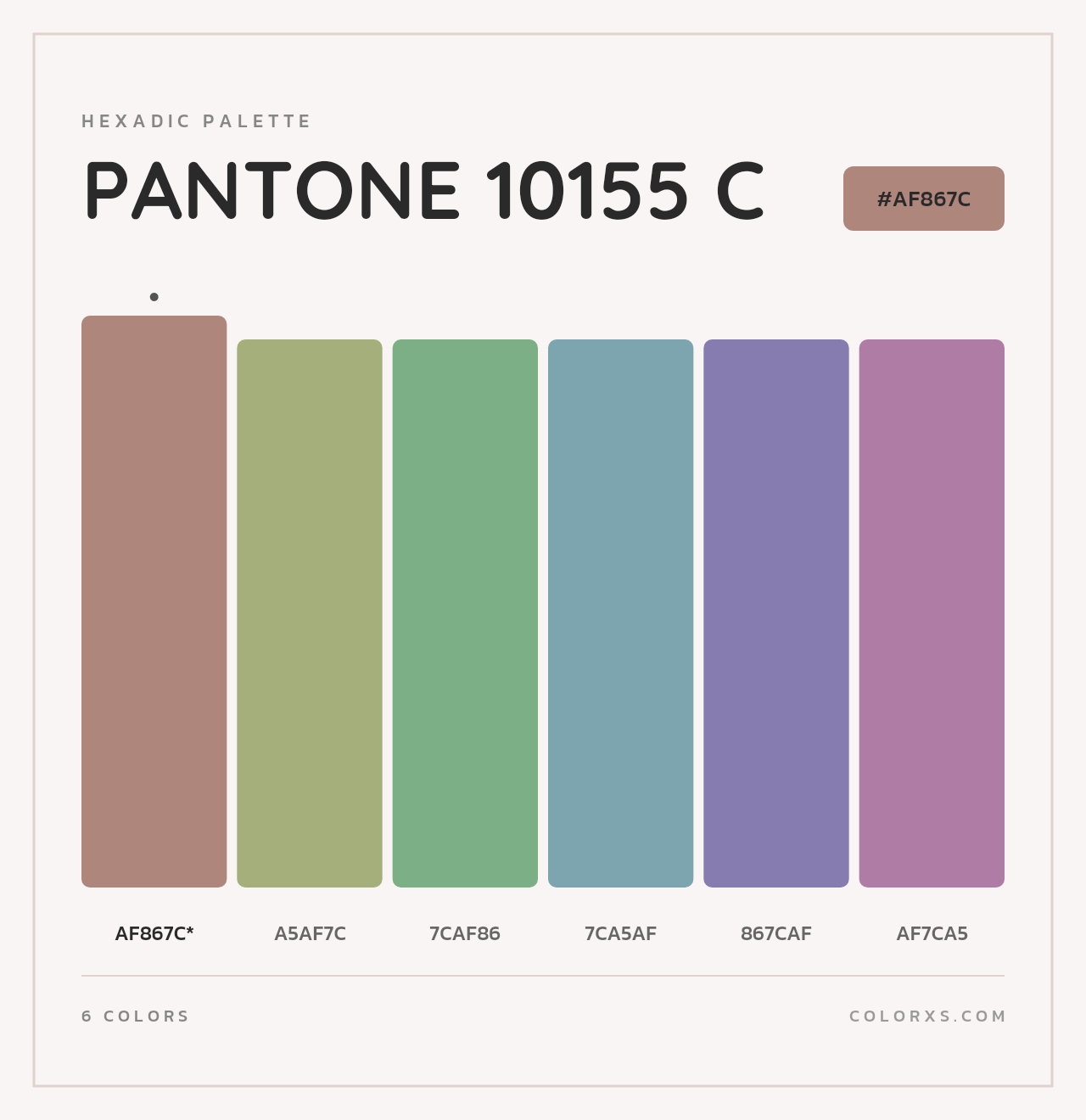 PANTONE 10155 C - Hexadic Color Palette