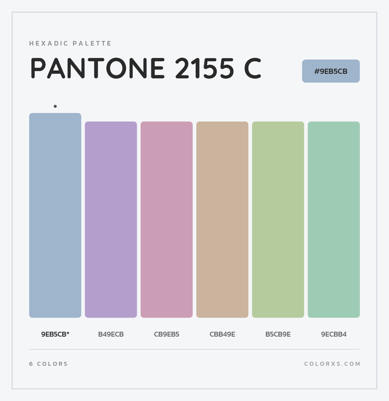 PANTONE 2155 C - Hexadic Color Palette