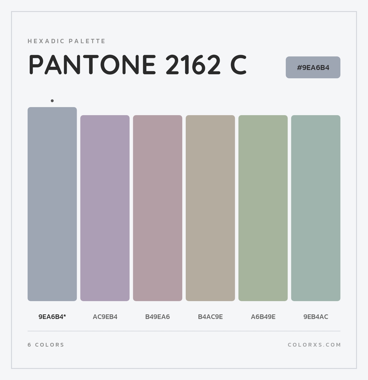 PANTONE 2162 C - Hexadic Color Palette