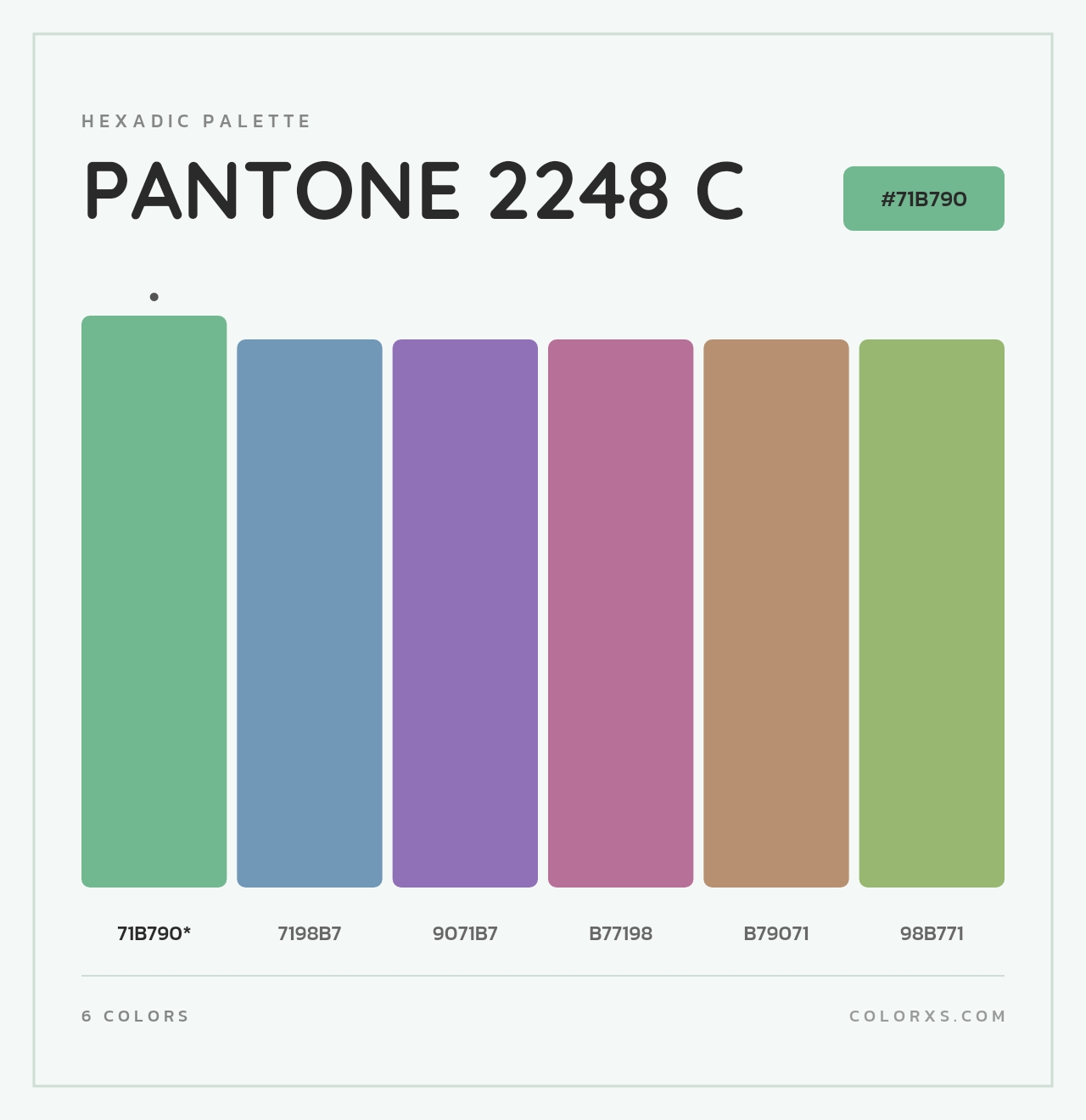 PANTONE 2248 C - Hexadic Color Palette