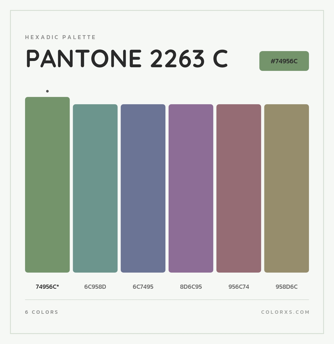 PANTONE 2263 C - Hexadic Color Palette