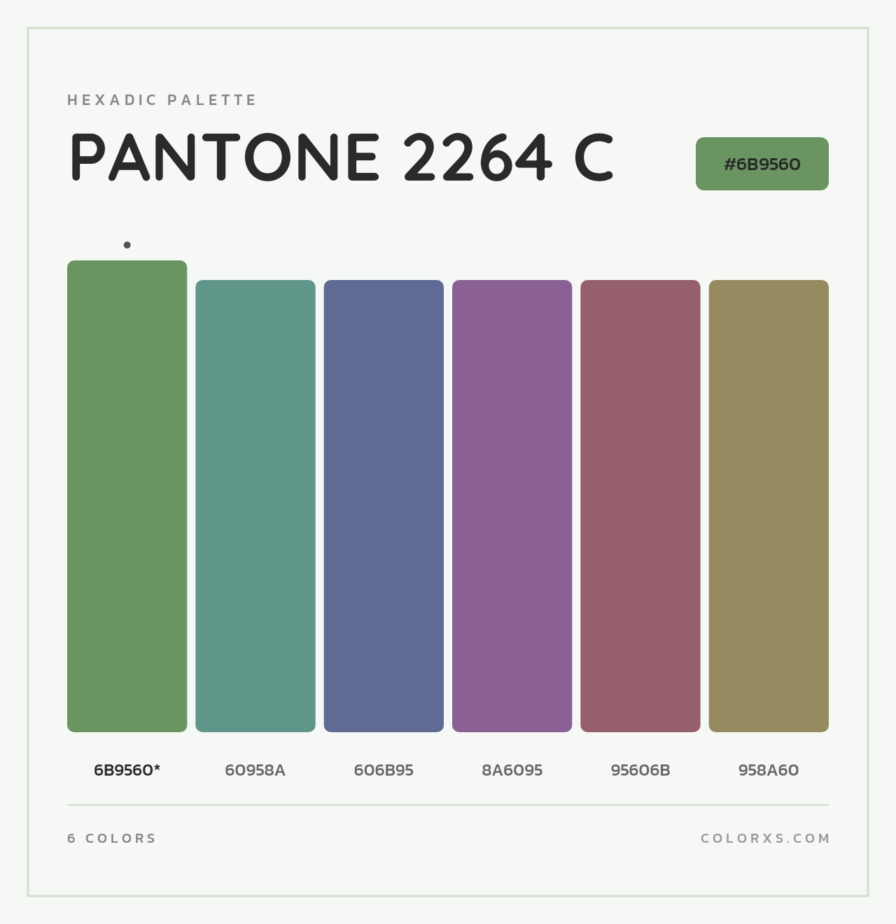 PANTONE 2264 C - Hexadic Color Palette